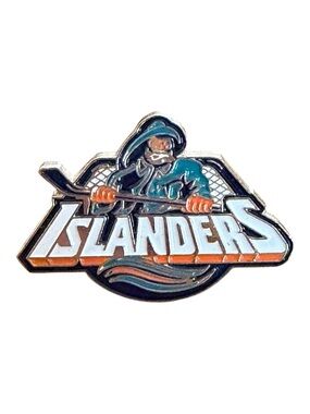 New York Islanders Fisherman NHL Retro Enamel Lapel Pin 2cm